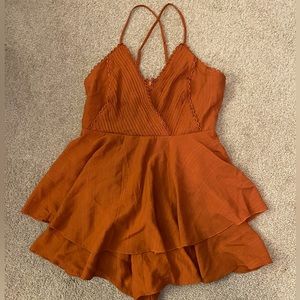Burnt Orange Romper